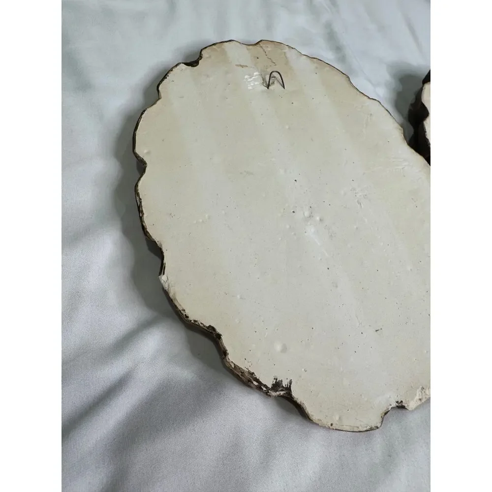 Vintage Ceramic Mushroom Wall Plaques